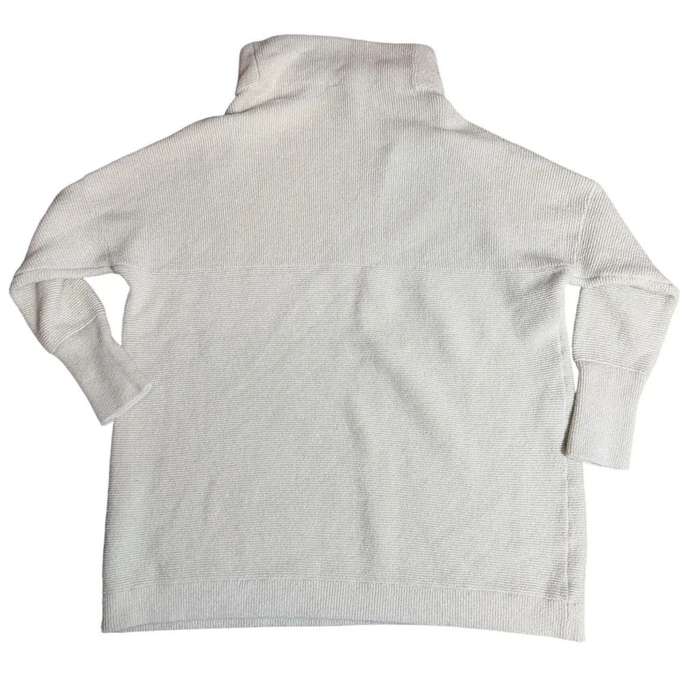 Free People Ottoman Slouchy Tunic Sweater Mint Green Ribbed Funnel Neck Size M